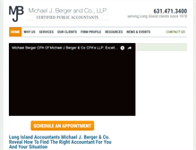 Tablet Screenshot of bergercpa.com